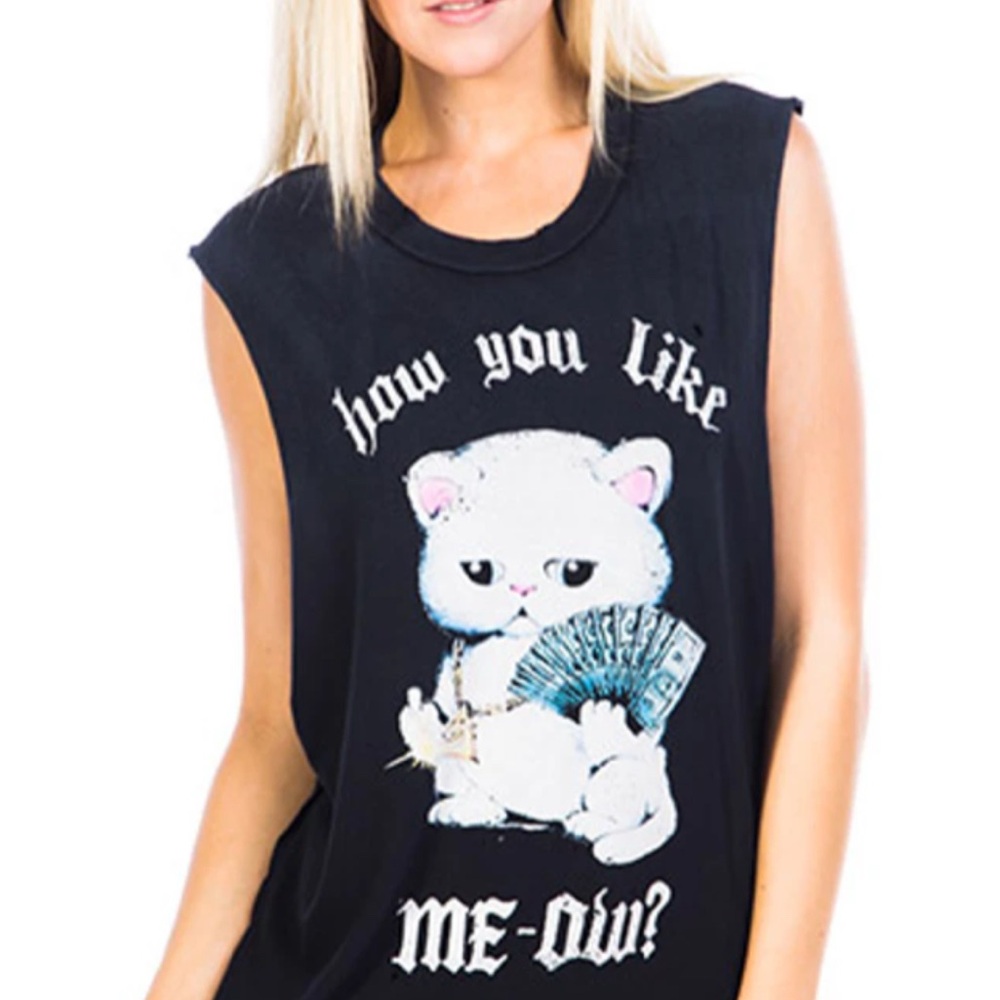 UNIF How You Like Meow? Muscle Tee